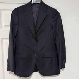 Officine Generale Women’s Giovanni Stripe Wool Blazer Jacket In Dark Navy -38
